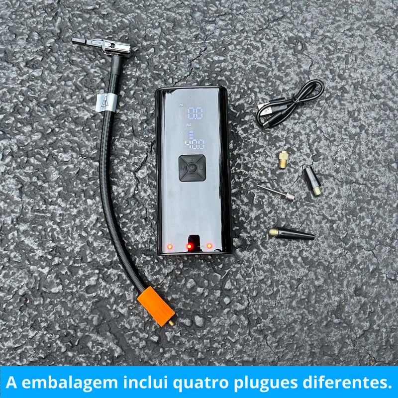 AirBox™ - A solução definitiva para problemas com pneus! Viaje sem preocupações!