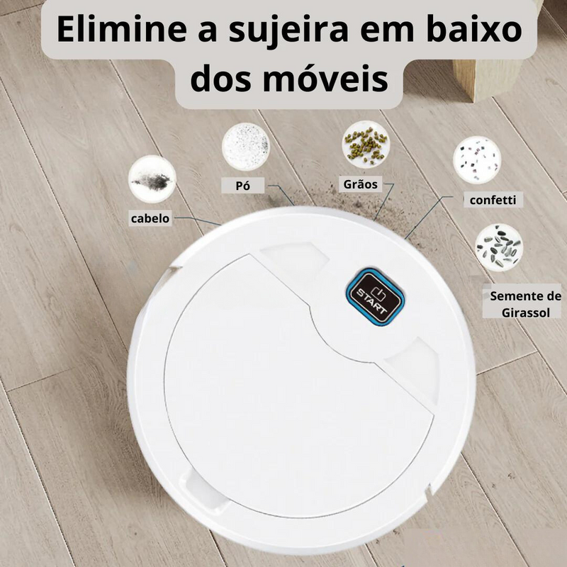 🤖 Robô de Limpeza Doméstica Inteligente 3 em 1 - Agora disponível no Brasil! 🏡