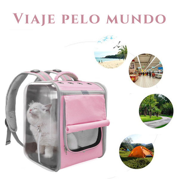 Bolsa de Transporte para Gatos Visão Panorâmica - PoliStore