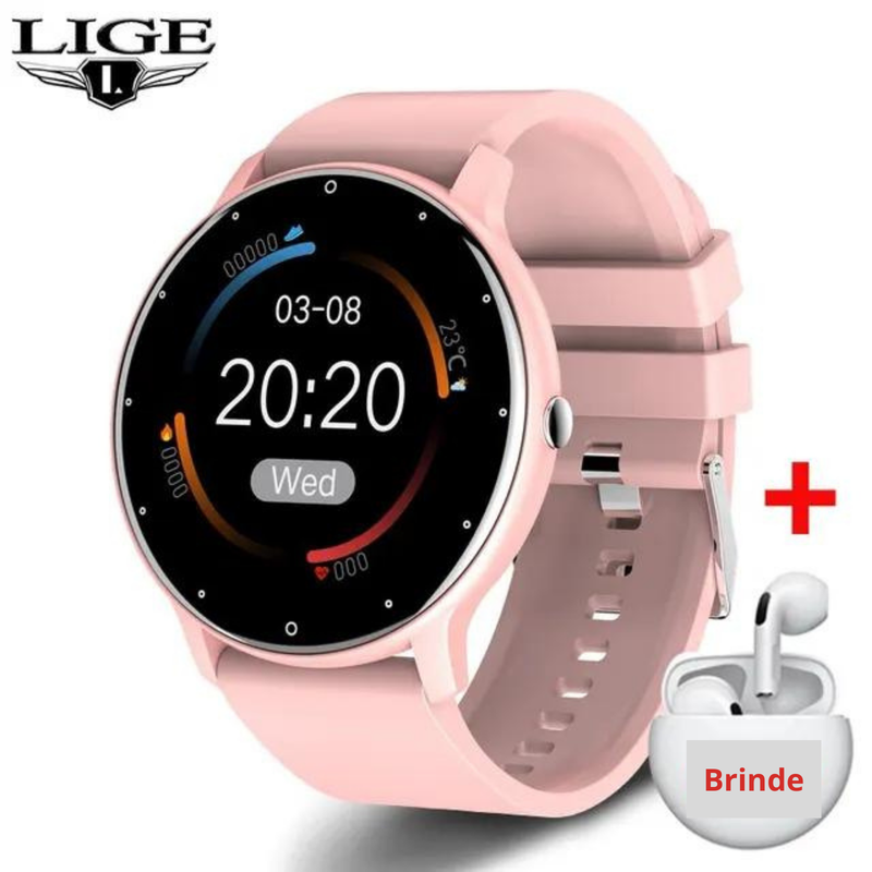 SMART SWHATCH LIGE 2024 MONITOR DE FREQUÊNCIA CARDIACA A PROVA D´ÁGUA + Brinde especial - SOMENTE HOJE!