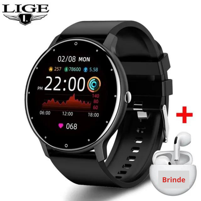 SMART SWHATCH LIGE 2024 MONITOR DE FREQUÊNCIA CARDIACA A PROVA D´ÁGUA + Brinde especial - SOMENTE HOJE!