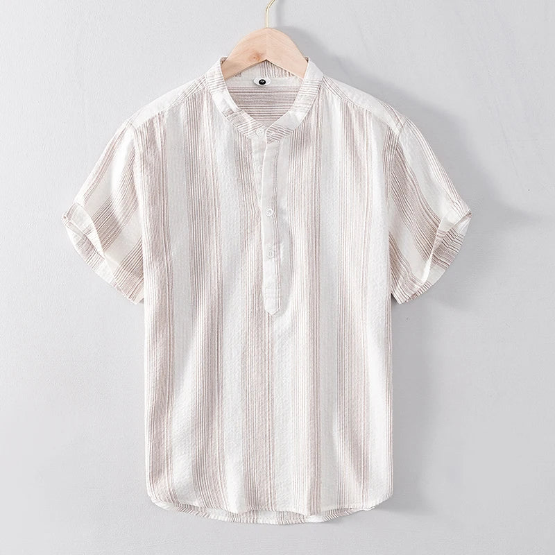 Camisa de listras 100% algodão