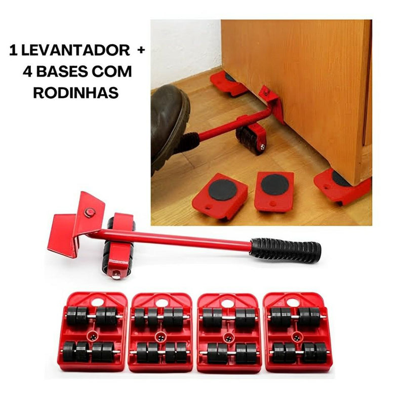 Movedor e Levantador para Móveis Kit 5Pçs - PoliStore