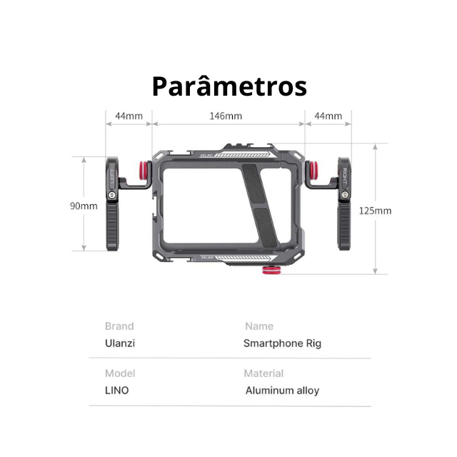 Gaiola/Cage Ulanzi Lino para Smartphone