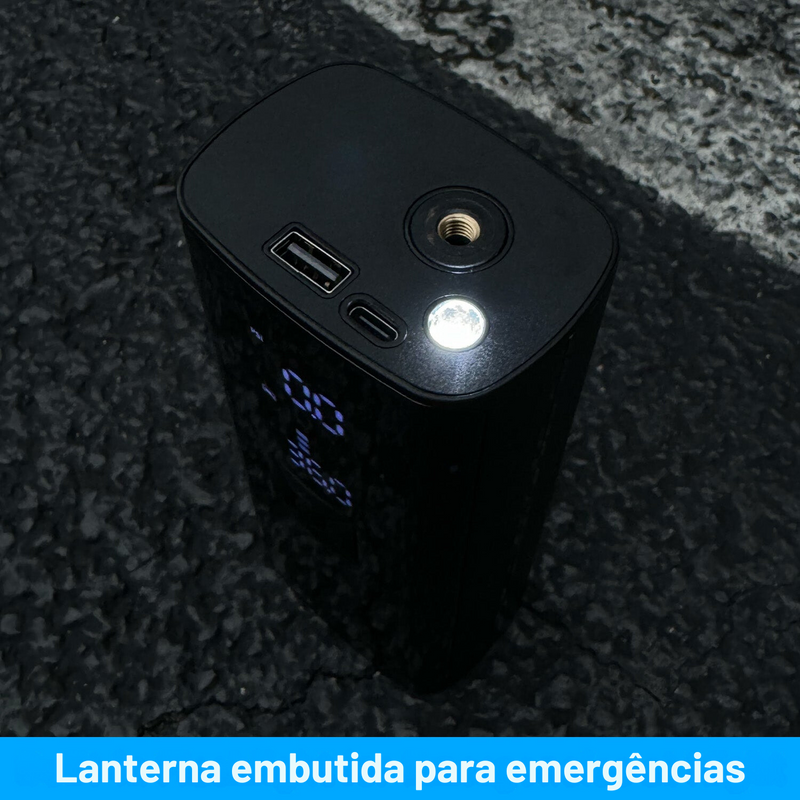 AirBox™ - A solução definitiva para problemas com pneus! Viaje sem preocupações!