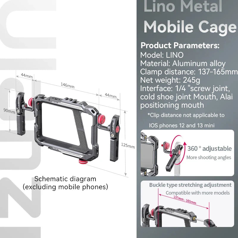 Gaiola/Cage Ulanzi Lino para Smartphone