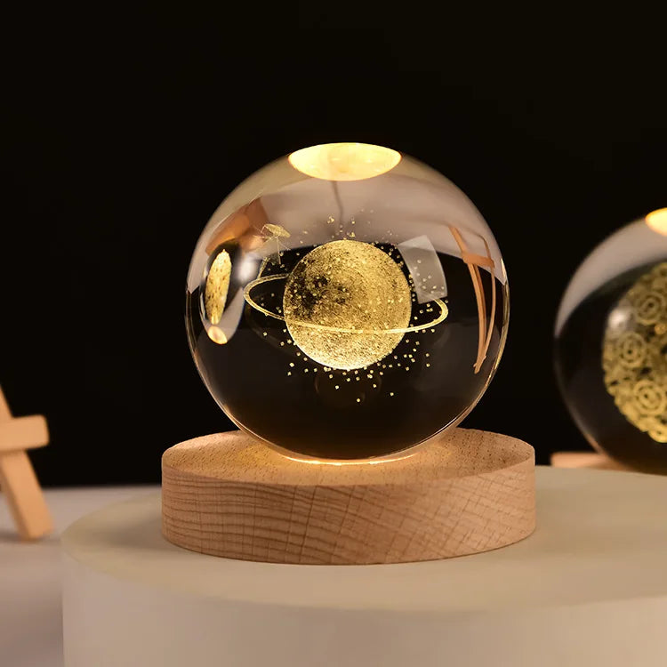 Esfera de Cristal Planetária 3D