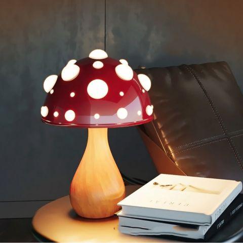 Atollo Luminária De Mesa Led Sem Fio | LED Cogumelo Mushroom