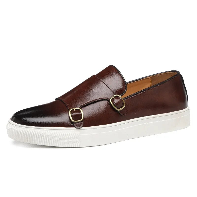 Lomano Loafers de couro genuíno