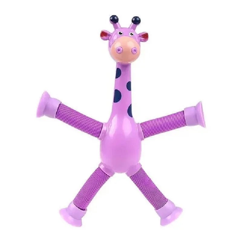 (Kit 4 ) Girafas Divertidas Articulada com Ventosa - PoliStore