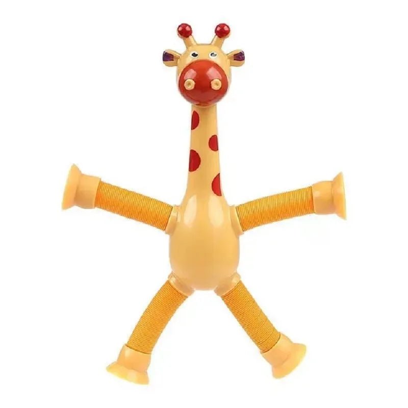 (Kit 4 ) Girafas Divertidas Articulada com Ventosa - PoliStore