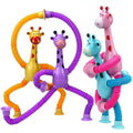 (Kit 4 ) Girafas Divertidas Articulada com Ventosa - PoliStore