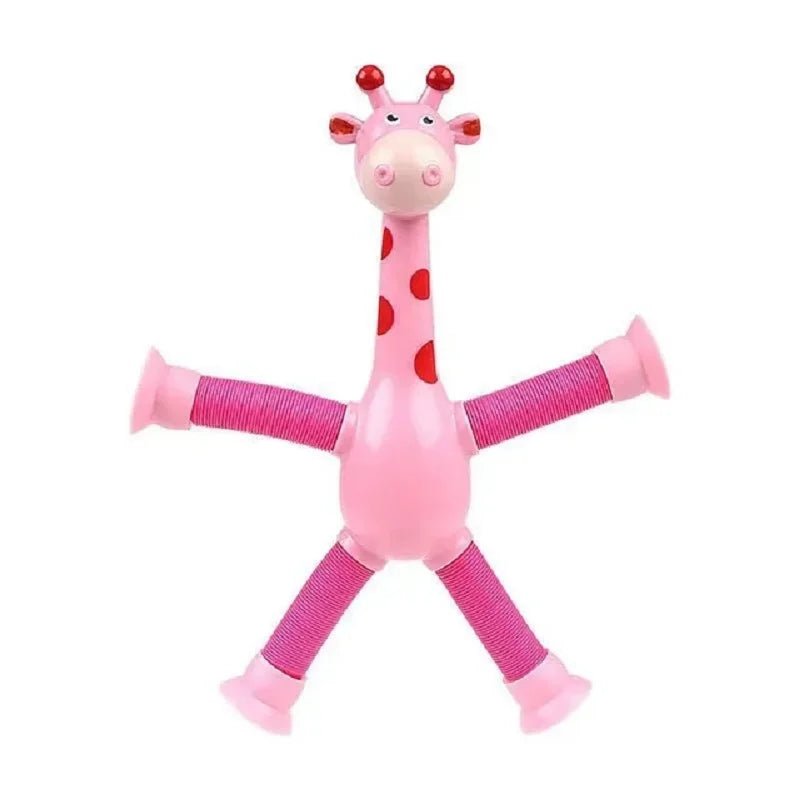 (Kit 4 ) Girafas Divertidas Articulada com Ventosa - PoliStore